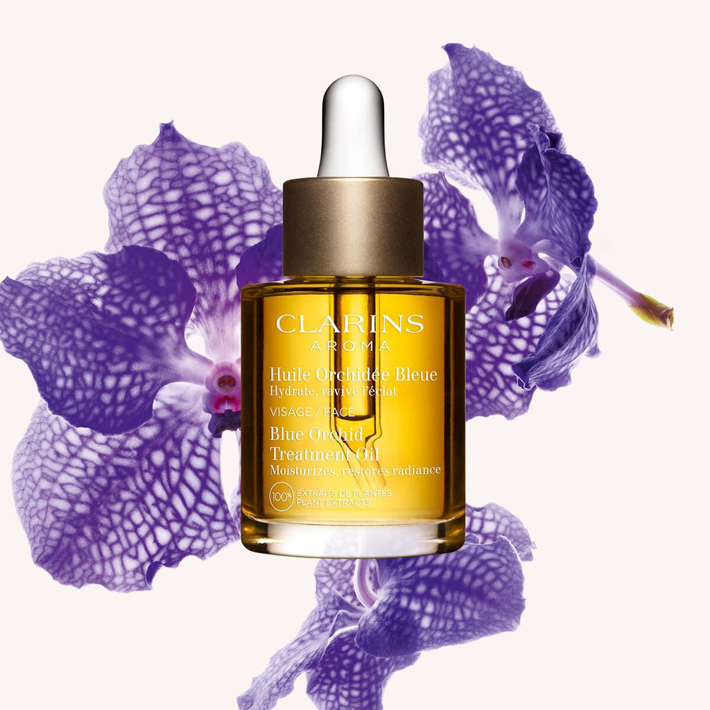 Clarins Blue Orchid Face Treatment Oil for Dehydrated Skin - Image 1