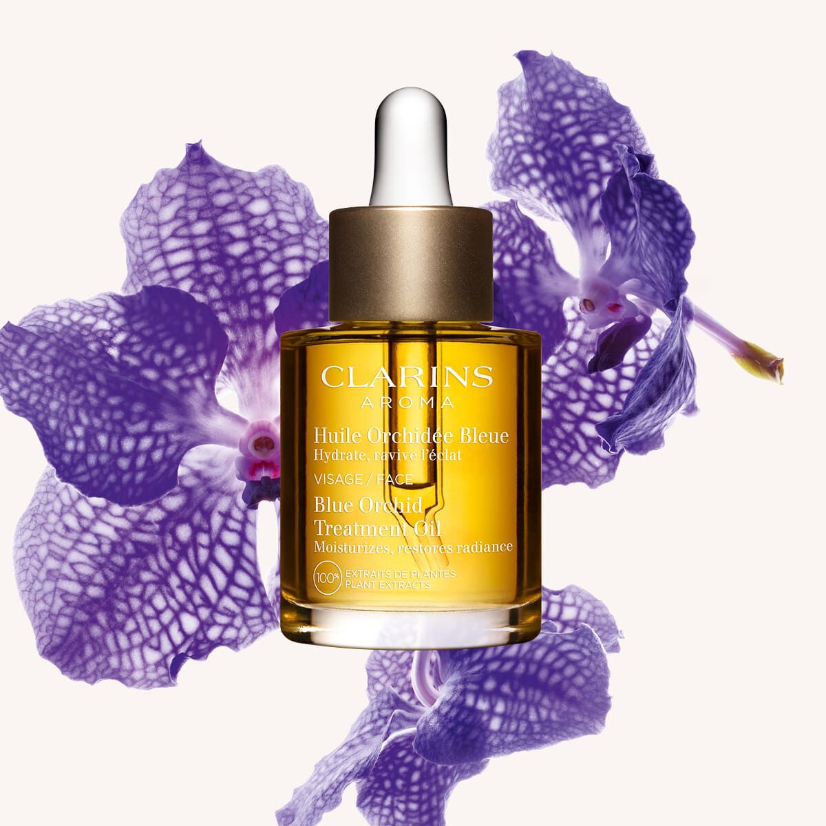 Clarins Blue Orchid Face Treatment Oil for Dehydrated Skin - Image 1