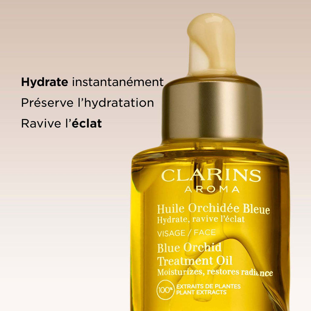 Clarins Blue Orchid Face Treatment Oil for Dehydrated Skin - Image 2
