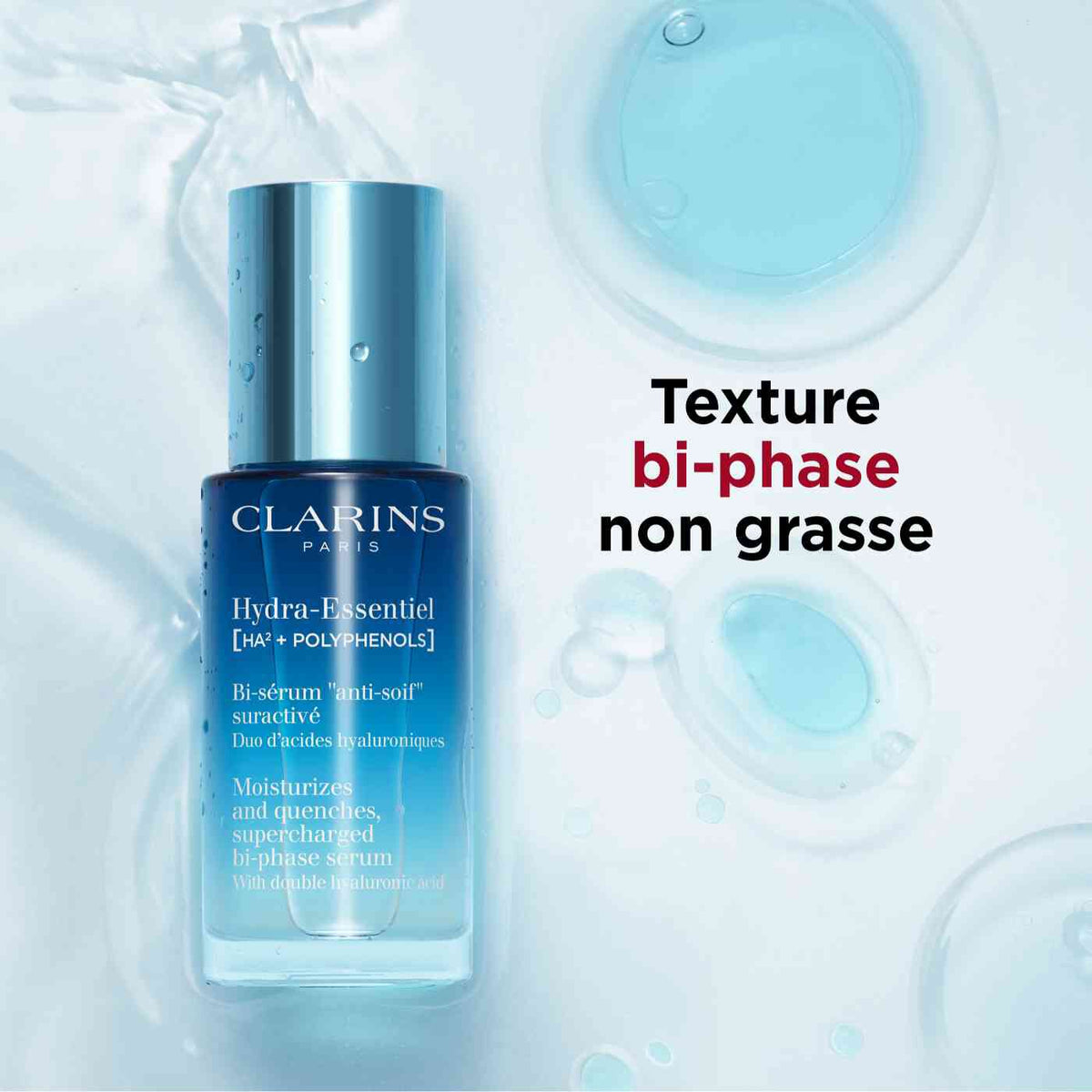 Clarins Hydra-Essentiel Hydrating Hyaluronic Acid Serum - Image 2