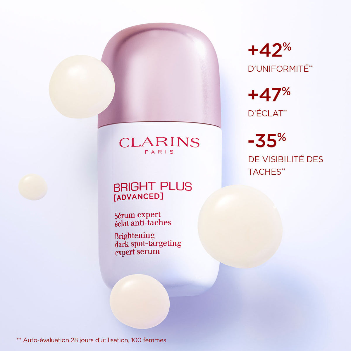 Clarins Bright Plus Advanced Niacinamide Dark Spot Serum - Image 2