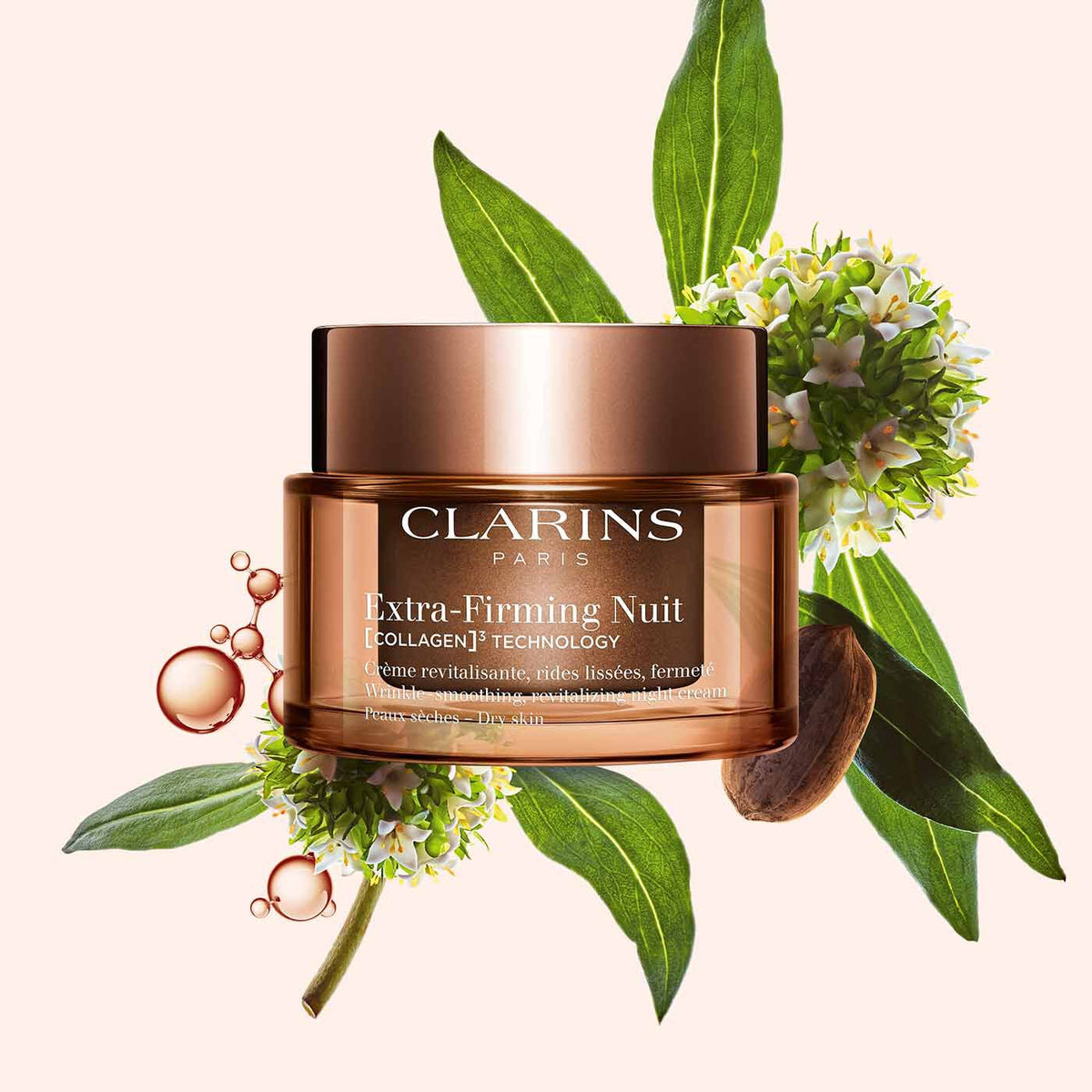 Clarins Extra-Firming COLLAGEN3 Night Cream for Dry Skin - Image 1