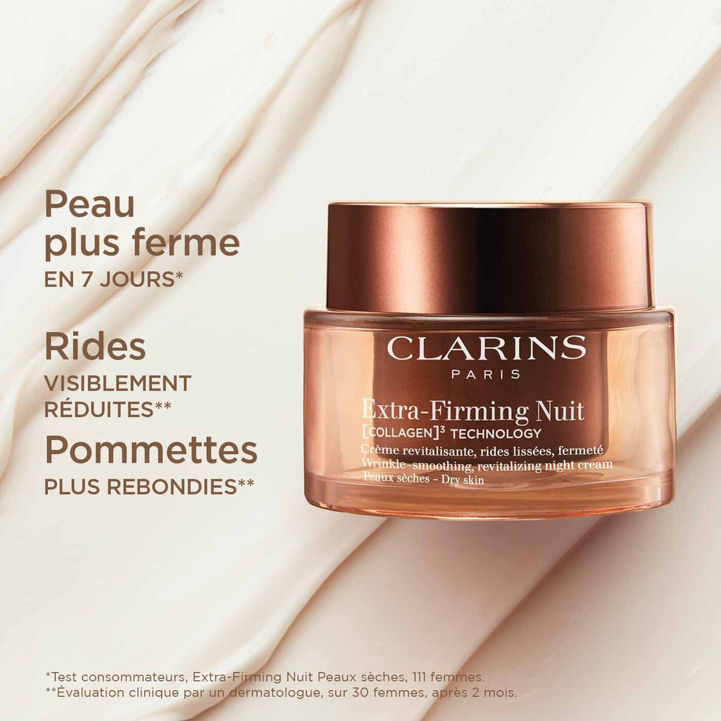 Clarins Extra-Firming COLLAGEN3 Night Cream for Dry Skin - Image 2